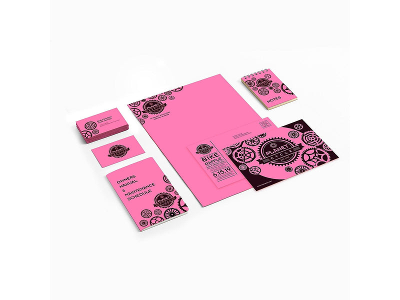 Astrobrights 65 lb. Cover Paper, 8.5" x 11", Pulsar Pink, 250 Sheets/Ream (21041/22821)
