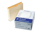 Pendaflex 10% Recycled Reinforced File Jacket, 2" Expansion, Letter Size, Manila, 50/Box (22200)