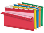Pendaflex Hanging File Folder, Expansion, 6-Tab, Legal Size, Assorted, 25/Box (PFX 42593)