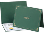 Oxford Certificate Holders, 8.75" x 11.25", Hunter Green, 5/Pack (29900605BGD)