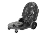 Rubbermaid Brute Tandem Indoor Trash Can Dolly, Black Foam (FG264600BLA)