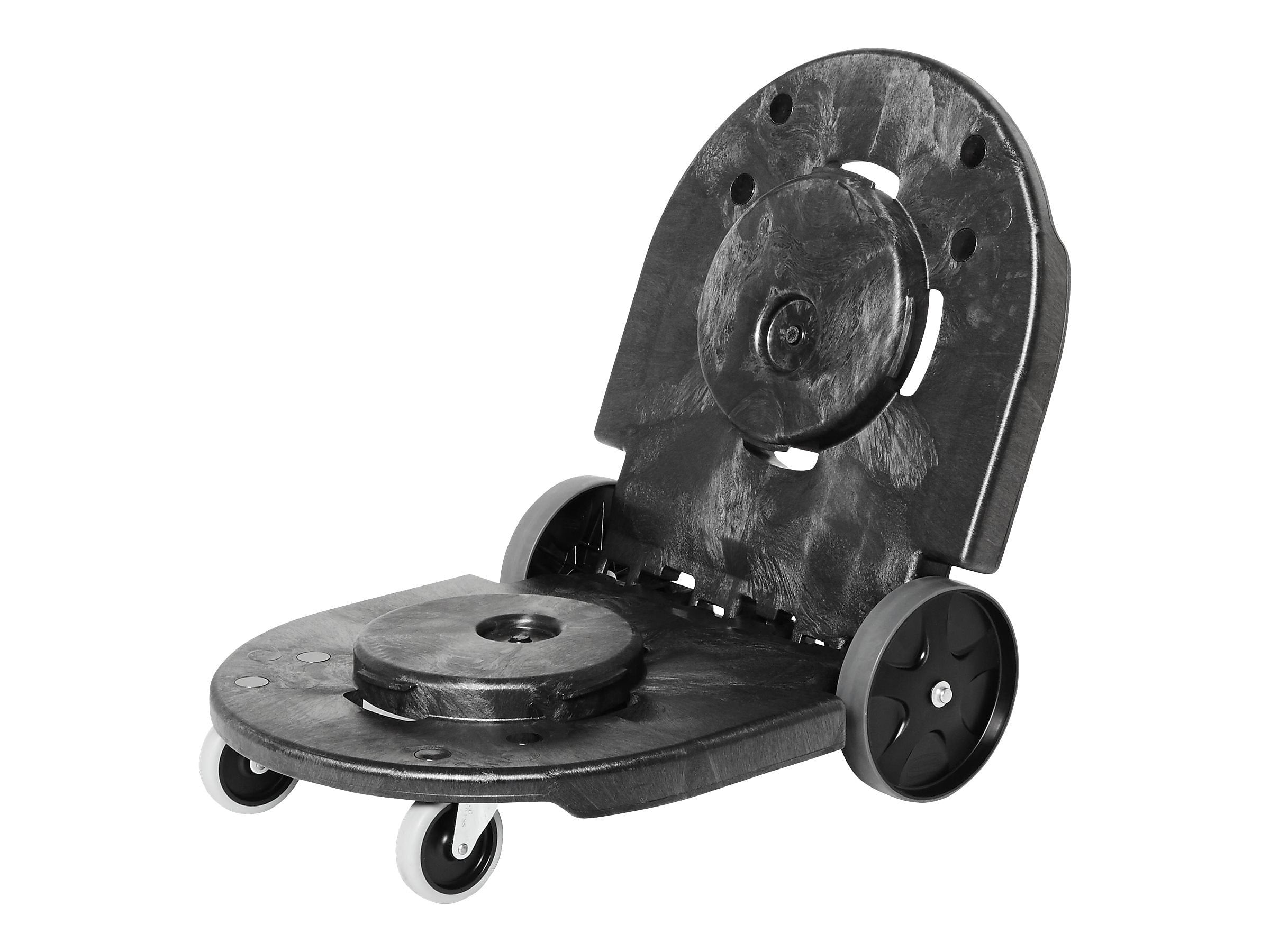 Rubbermaid Brute Tandem Indoor Trash Can Dolly, Black Foam (FG264600BLA)