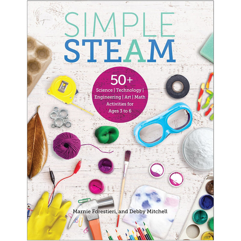 Gryphon House Simple STEAM: 50+ Science Technology Engineering Art Math Activities for Ages 3 to 6 (GR-10544)