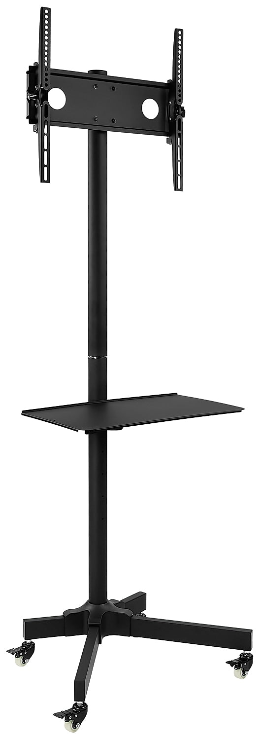 Mount-It! Metal Pedestal TV Stand, Screens up to 55", Black (MI-1876)