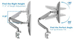 Mount-It! Monitor Arm Desk Mount for 19"-32" Screens (MI-2761)