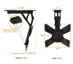 Mount-It! Motorized Ceiling TV Mount With Remote for 32" to 55" TVs (MI-4223)