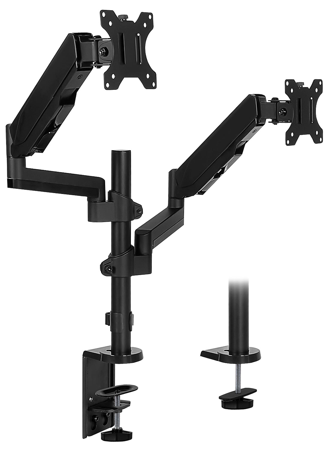Mount-It! Dual Monitor Arm Desk Mount, Up to 32" Monitor, Black (MI-4762)