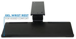 Mount-It! Under Desk Keyboard Tray and Mouse Platform, Black (MI-7138)