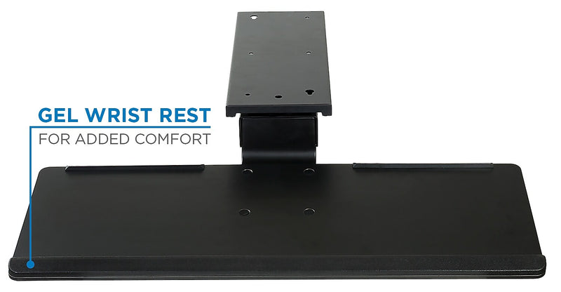 Mount-It! Under Desk Keyboard Tray and Mouse Platform, Black (MI-7138)