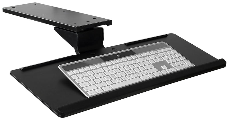 Mount-It! Under Desk Keyboard Tray and Mouse Platform, Black (MI-7138)