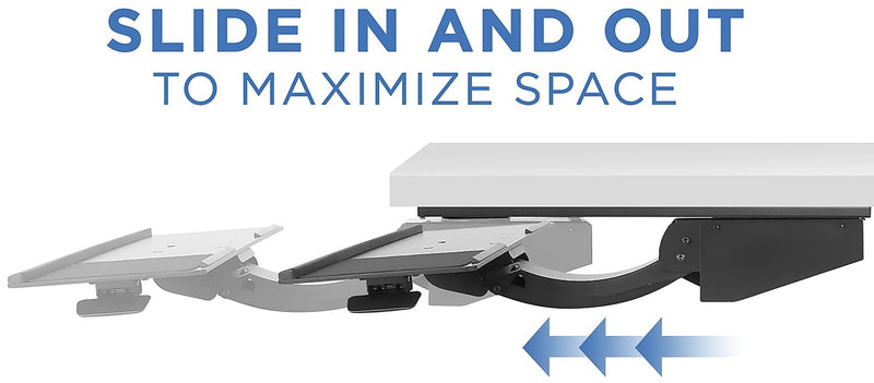 Mount-It! Vertical Height Adjustable Keyboard Tray (MI-7139)