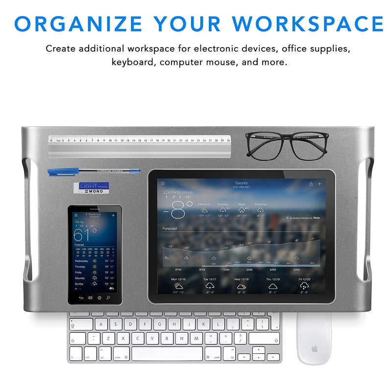 Mount-It! Aluminum Monitor Riser, 16" Wide (MI-7275)