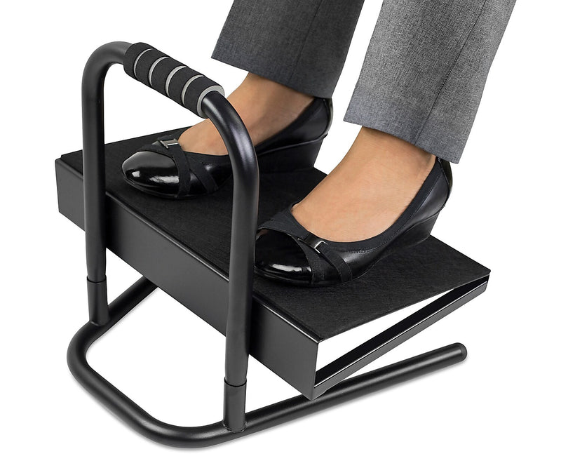 Mount-It! Tilt Adjustable Footrest, Black (MI-7807)
