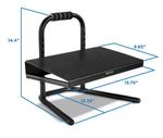 Mount-It! Tilt Adjustable Footrest, Black (MI-7807)