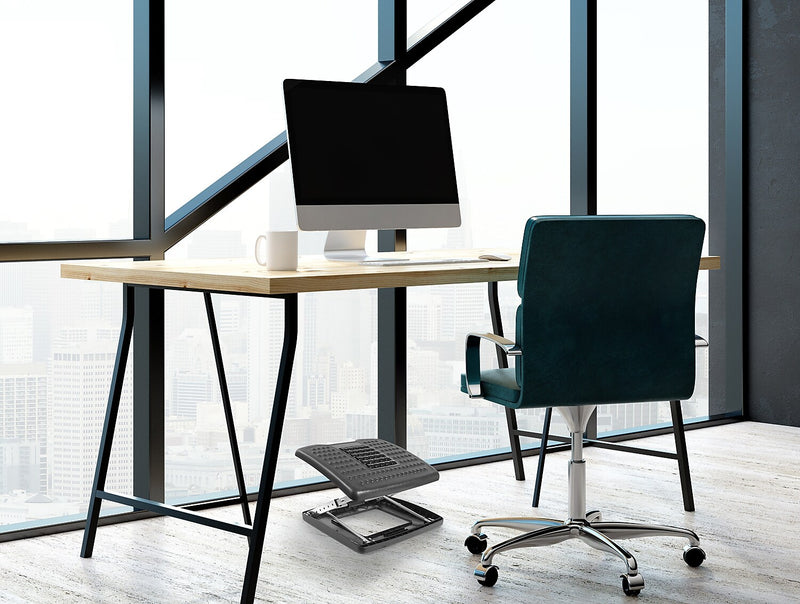 Mount-It! Tilt Adjustable Footrest, Black (MI-7808)