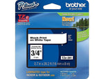 Brother TZE241CT Label Maker Tapes, 0.7", Black on White, 6/Carton