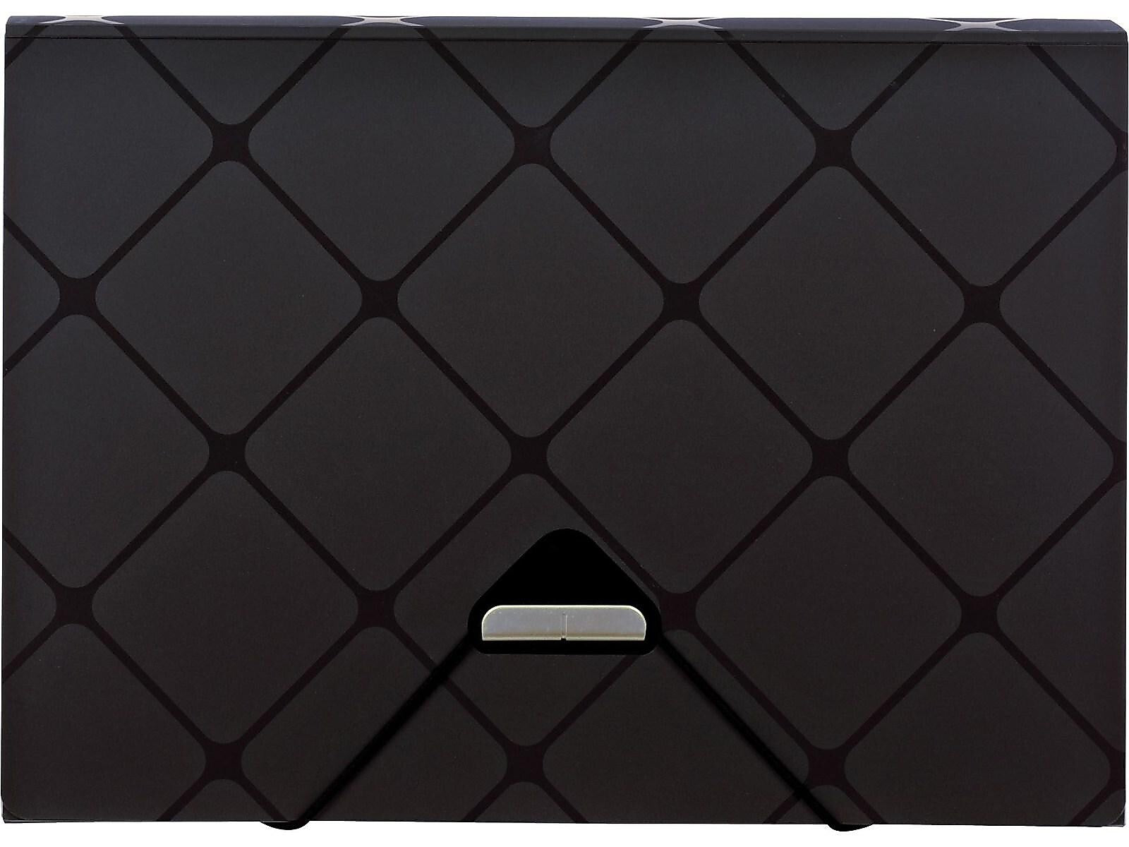 Pendaflex Accordion File, 8.5" x 11" (US letter), 13-Pocket, Black (PFX 39624BLA)