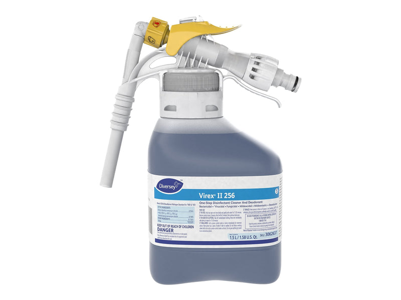Virex II 256 Disinfectant for Diversey RTD, Minty, 1.5 L / 1.58 U.S. Qt., 2/Carton