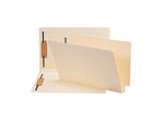 Smead Heavy Duty Card Stock End Tab Classification Folder, 1.5" Expansion, Legal Size, Manila, 50/Box (37276)