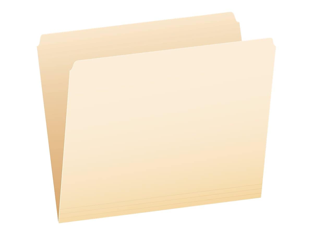Pendaflex Essentials File Folder, Straight Cut, Center Position, Letter Size, Manila, 100/Box (752EE)