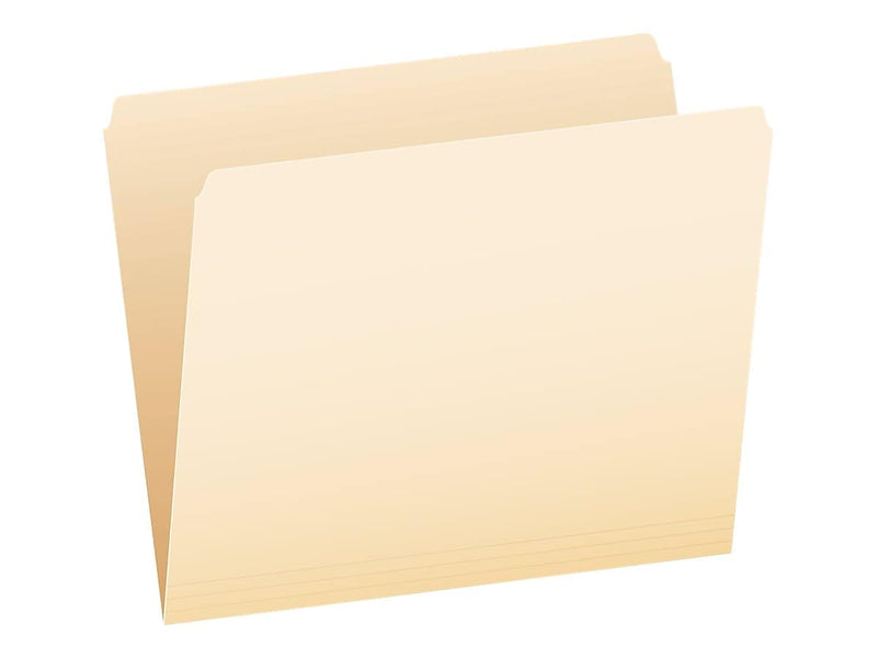 Pendaflex Essentials File Folder, Straight Cut, Center Position, Letter Size, Manila, 100/Box (752EE)