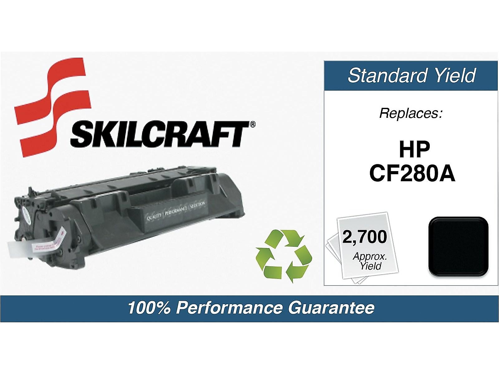 Skilcraft Remanufactured Black Standard Yield Toner Cartridge Replacement for HP 80A (CF280A)