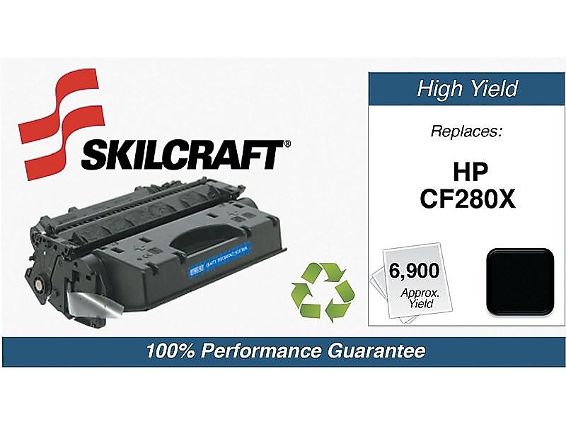 Skilcraft Remanufactured Black High Yield Toner Cartridge Replacement for HP 80X (CF280X)