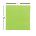 JAM Paper Beverage Napkin, 2-ply, Lime Green, 50 Napkins/Pack (5255620723)