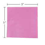JAM Paper Beverage Napkin, 2-ply, Fuchsia Pink, 50 Napkins/Pack (255621947)