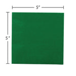 JAM Paper Beverage Napkin, 2-ply, Green, 50 Napkins/Pack (255628199)