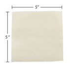 JAM Paper Beverage Napkin, 2-ply, Ivory, 50 Napkins/Pack (5255620721)