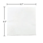 JAM Paper Medium Lunch Napkins, White, 600/Box (6255620732b)