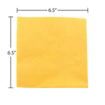 JAM Paper Lunch Napkin, 2-ply, Yellow, 50 Napkins/Pack (255621945)