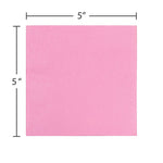 JAM Paper Beverage Napkin, 2-ply, Baby Pink, 50 Napkins/Pack (5255620713)