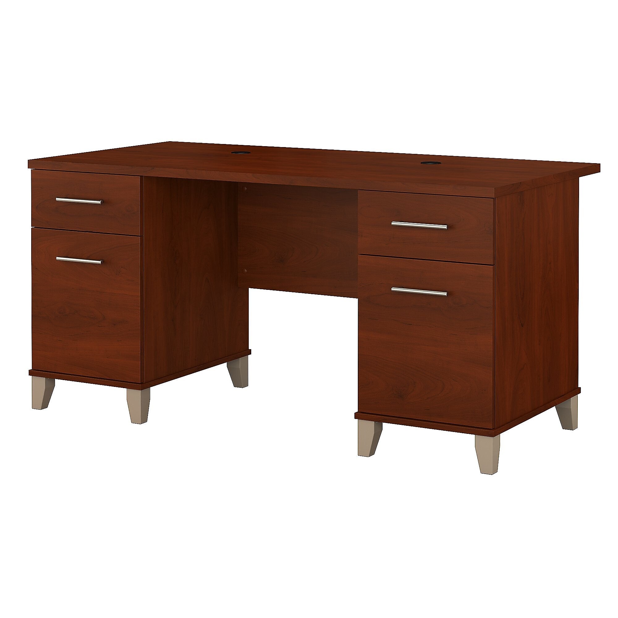 Bush Furniture Somerset 60"W Desk, Hansen Cherry (WC81728)
