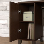 Bush Furniture Somerset 72"W L Shaped Desk with Storage, Mocha Cherry (WC81810K)