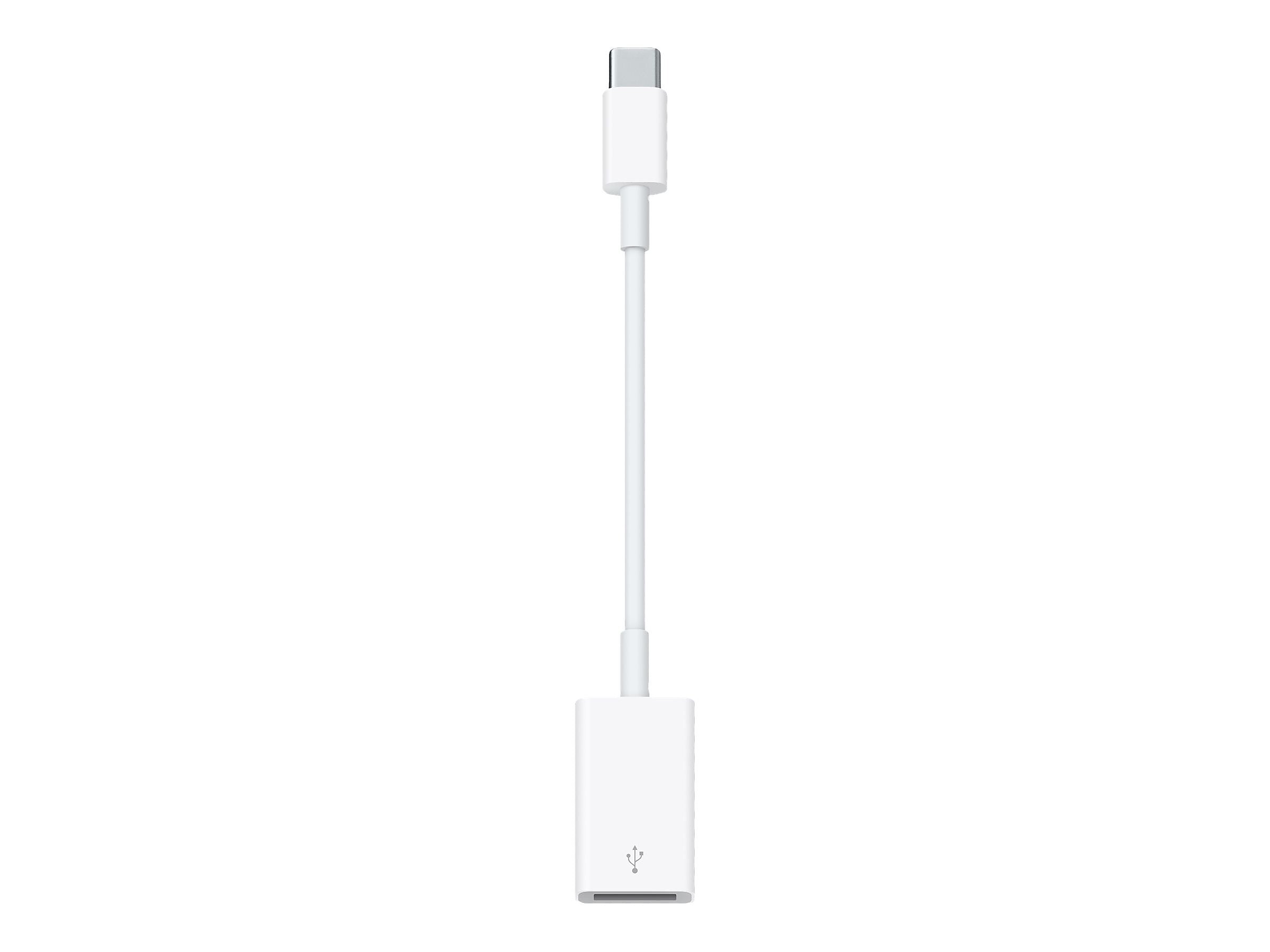 Apple USB-C to USB-A Adapter, Male to Female, White (MJ1M2AM/A)