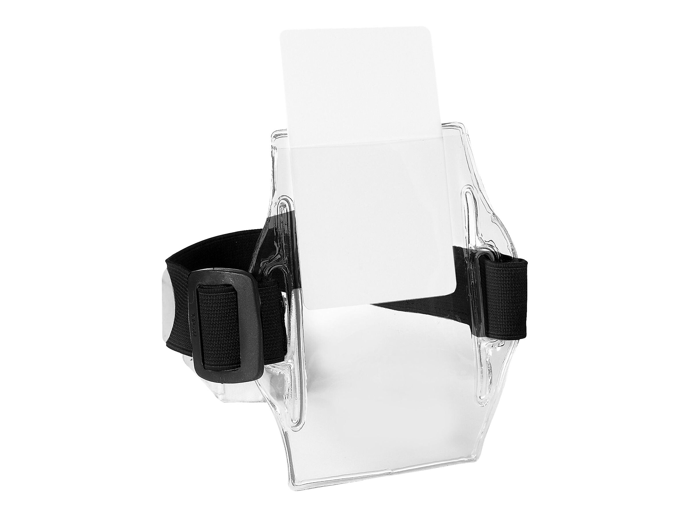 IDville Armband ID Badge Holders, Clear/Black, 10/Pack (1345237BK31)