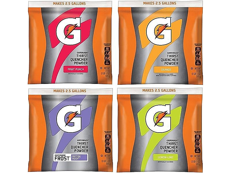 Gatorade Thirst Quencher Variety Pack Powdered Sports Drink Mix w/Electrolytes, 21 oz., 32/Carton (QUA03944)