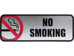 Cosco No Smoking Wall Sign, Silver/Red (098207)