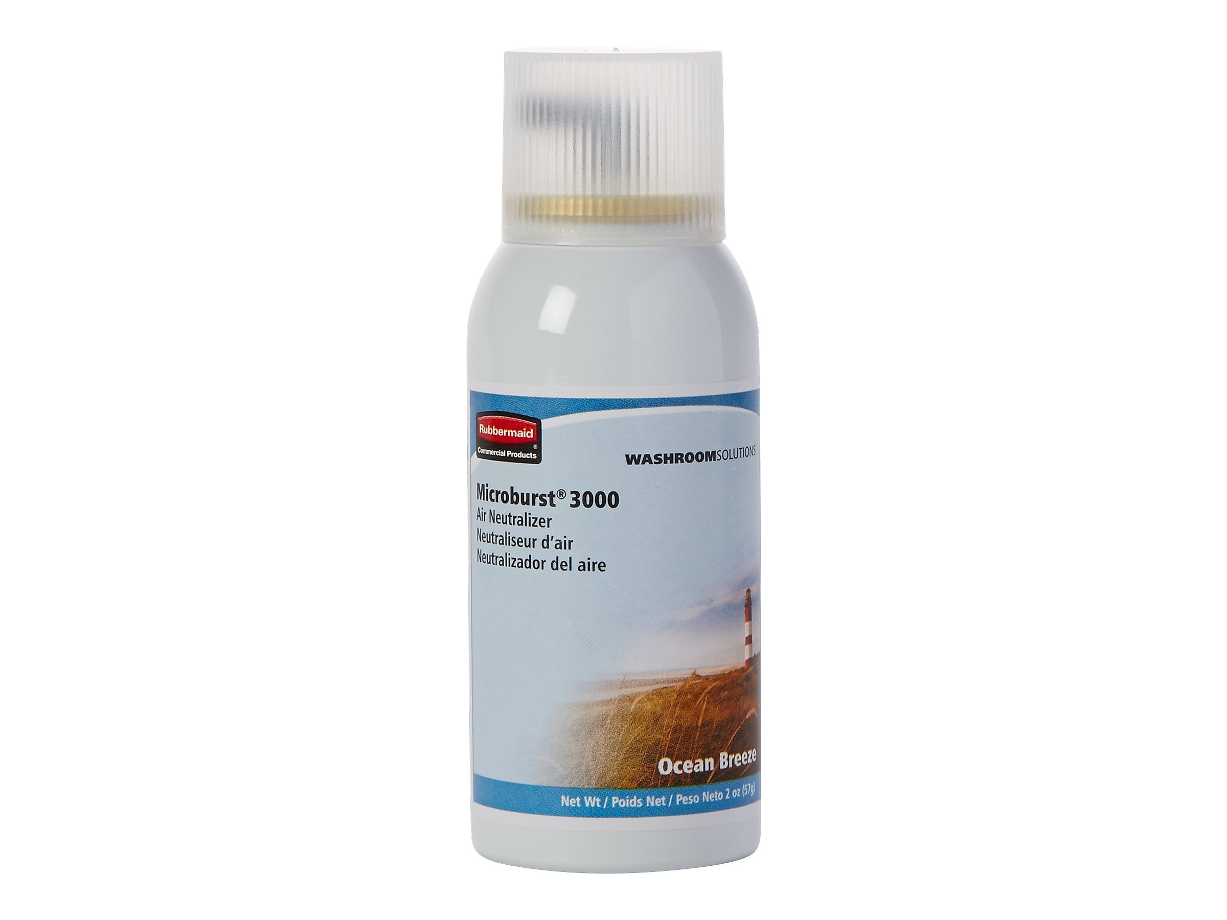 Rubbermaid Microburst 3000 Aerosol Refill, Ocean Breeze, 2 oz., 12/Carton (401258)