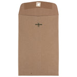 JAM Paper 6" x 9" Open End Catalog Envelopes with Clasp Closure, Brown Kraft Paper Bag, 10/Pack (563120844D)