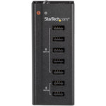 StarTech 7 Port USB Charging Station, Black (ST7C51224)