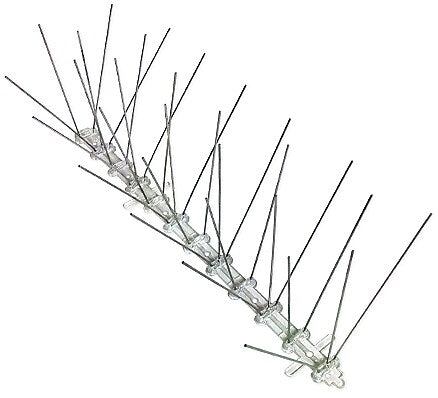 Bird-X Deterrent Steel Spikes, Bird Control, 5"W, 100 ft Long (STS-100)