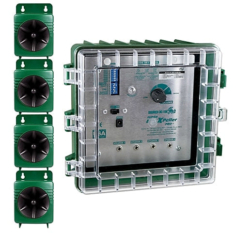Bird-X Deterrent Sonic Bird Control, Covers 6 Acres (SBXP-PRO-2)