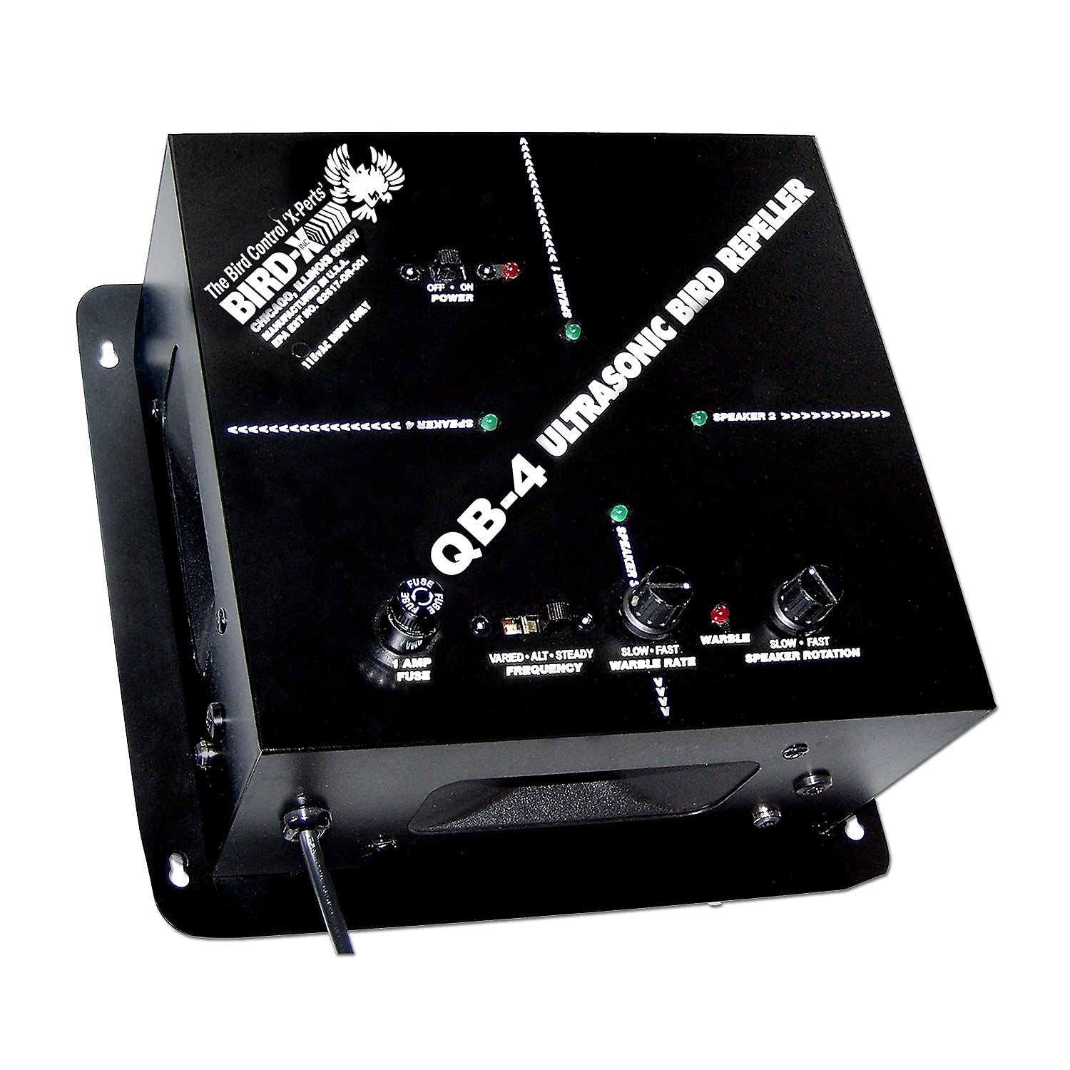 Bird-X Deterrent Ultrasonic Bird Control, Covers 6,500 sq ft (QB4)