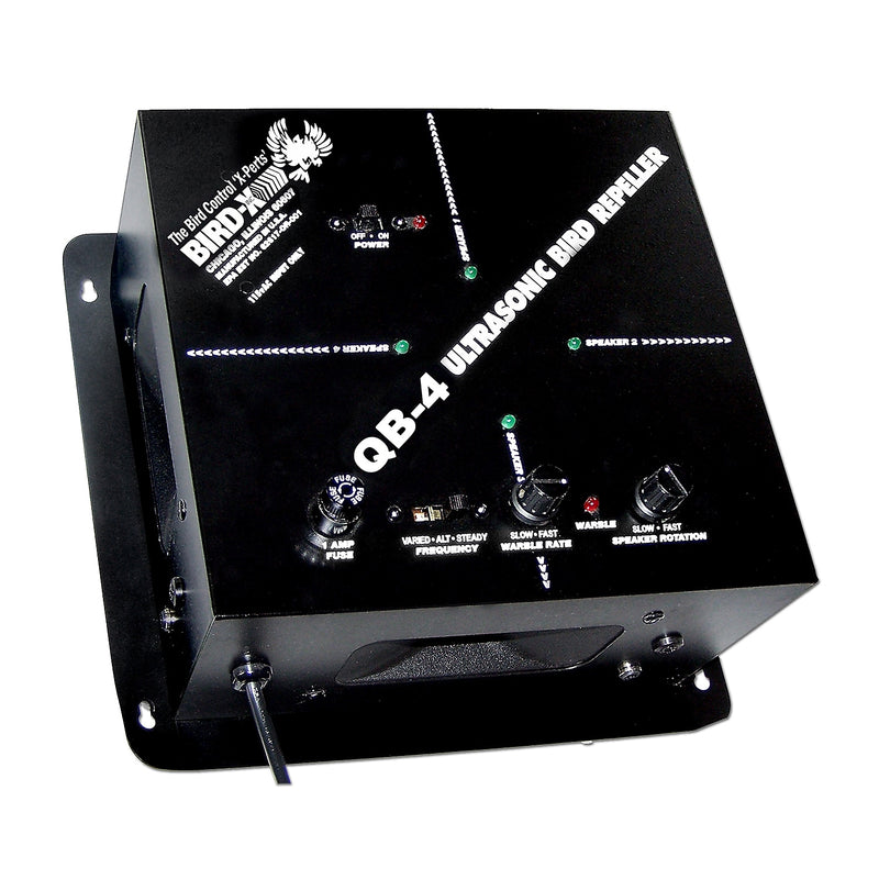 Bird-X Deterrent Ultrasonic Bird Control, Covers 6,500 sq ft (QB4)