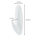 Command Large Designer Hooks, 5 lb., White, 16/Pack (17083-S16NA)