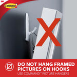Command Large Designer Hooks, 5 lb., White, 16/Pack (17083-S16NA)