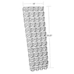 Azar Brochure Holder, 18" x 59.25", Vertical, Wall Mounted, Clear, Plastic (252327)